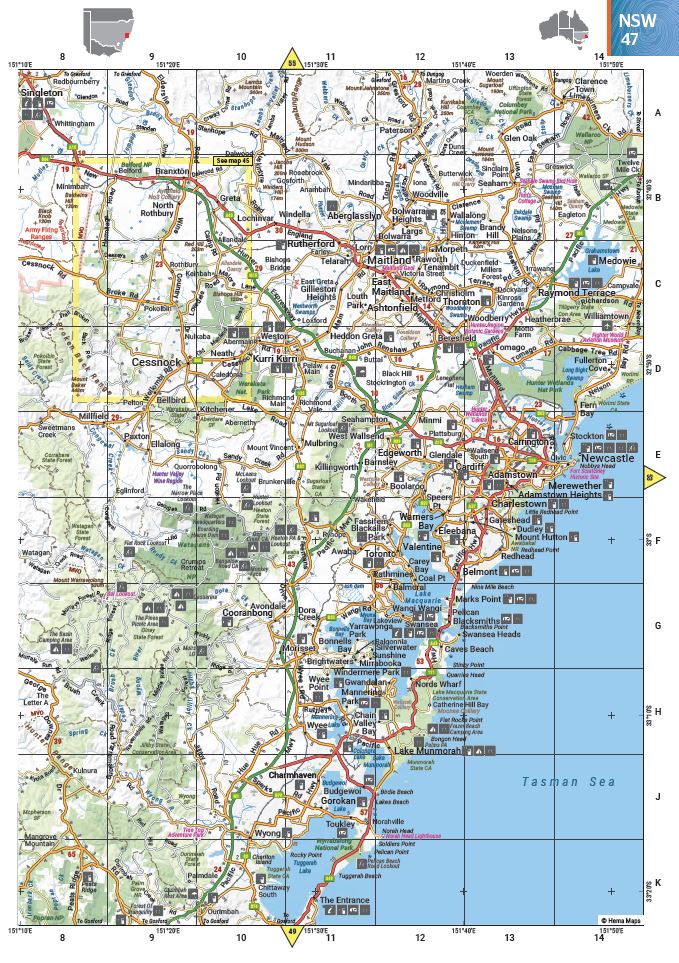 Hema Maps Australia Road & 4WD Touring Atlas