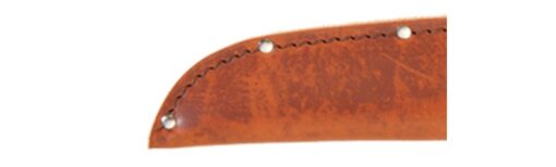Ka-Bar 1235 Bowie-Stacked Leather Handle with Sheath - Brown Leather