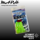 Maph Circle Hooks Offset Full Glow - Green (Various Sizes)