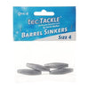 Jarvis Walker Tec Tackle Barrel Sinkers - Size 4 (4 Pack)