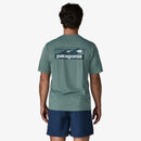 Patagonia Men’s Capilene® Cool Daily Shirt with Boardshort Logo - Blue Sage/Light Blue Sage X-Dye