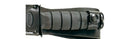 Ka-Bar 1256 Short Fighting Knife 5-1/4″ Plain Blade, Kraton G Handle, Leather Sheath (KB1256)