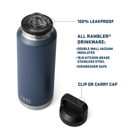 Yeti Rambler 46oz (1.4L) Bottle with Chug Cap - Cape Taupe