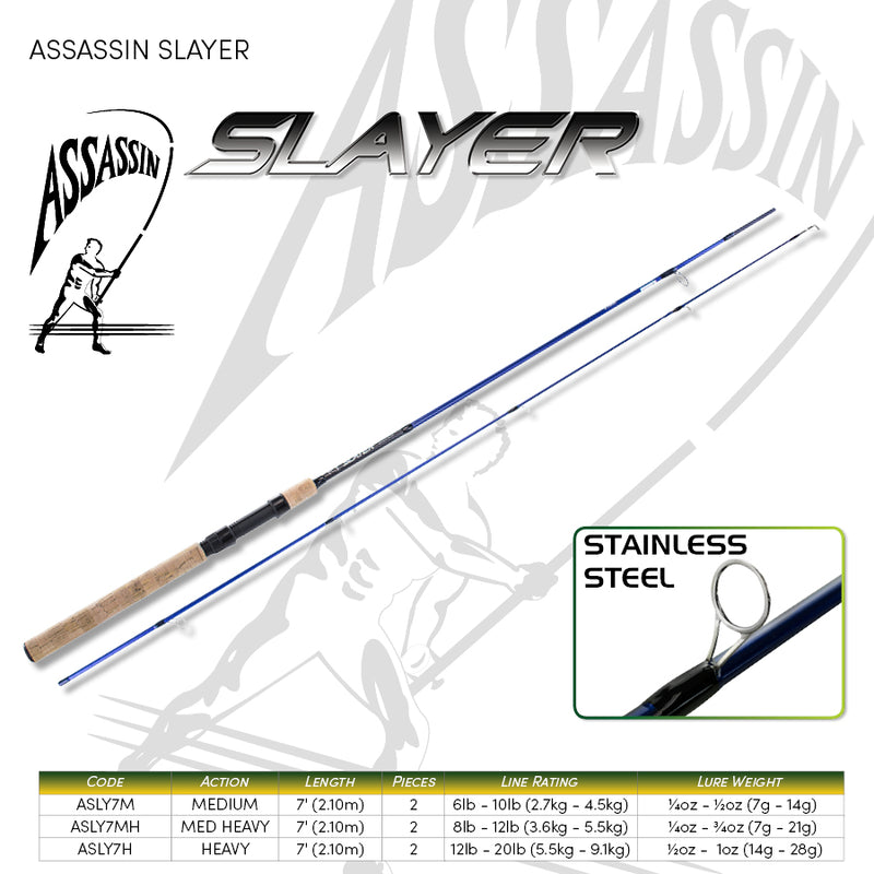 Assassin Slayer Light Tackle Rod (Assorted Models)