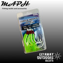 Maph Circle Hooks Offset Full Glow - Green (Various Sizes)