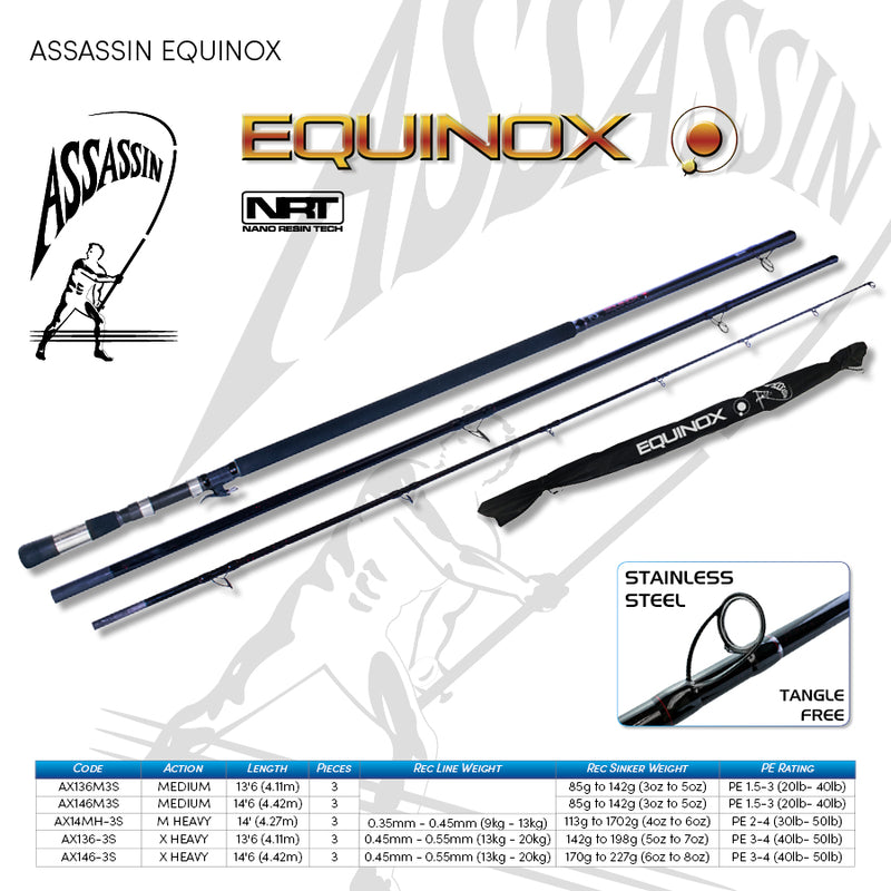 Assassin Equinox Rod 14'6ft Spin Medium 3-5oz