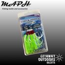Maph Circle Hooks Offset Full Glow - Green (Various Sizes)