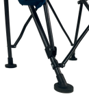 BlackWolf 4 Fold High Back Camping Chair - Gibraltar Sea Blue