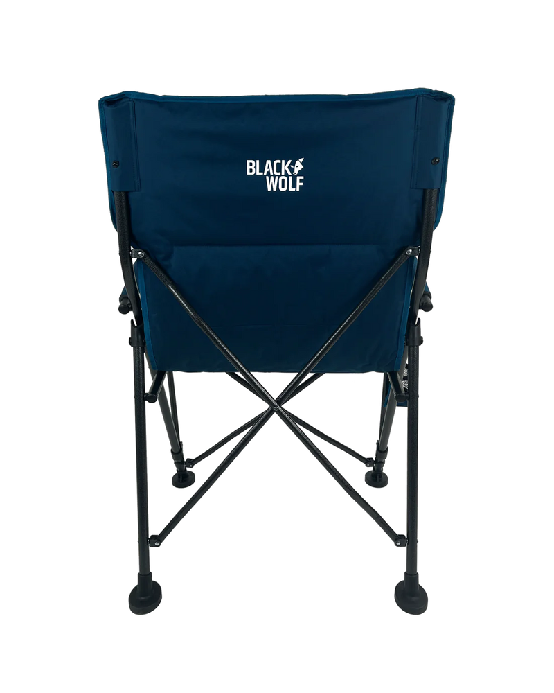 BlackWolf 4 Fold High Back Camping Chair - Gibraltar Sea Blue