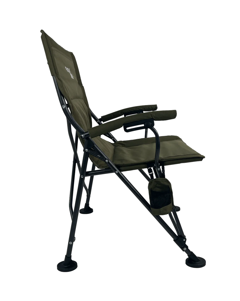 BlackWolf 4 Fold High Back Camping Chair - Moss