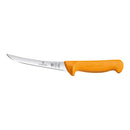 Victorinox Swimbo 16cm Curved Narrow Blade Semi Flexible Boning Knife - Yellow/Orange