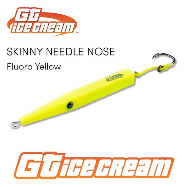 GT Skinny Needle Nose Ice Cream 3oz Fluoro Yellow