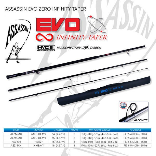 Assassin Evo Zero Infinity Taper Rod AEZ146M #4