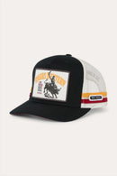 Ringers Western Live Rodeo Deep Fit Trucker Cap - Black/Off White