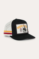 Ringers Western Live Rodeo Deep Fit Trucker Cap - Black/Off White