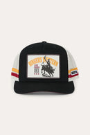 Ringers Western Live Rodeo Deep Fit Trucker Cap - Black/Off White