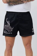 Ringers Western Unisex Dust Devil Footy Shorts - Black