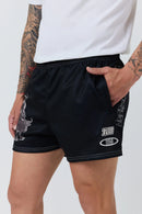 Ringers Western Unisex Dust Devil Footy Shorts - Black
