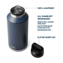 Yeti Rambler 64oz (1.9L) Bottle with Chug Cap - Ridgeline