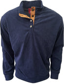 Adventureline Kanga Half Button Jumper - Evening Blue