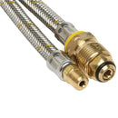 Bromic 6mm Stainless Steel Pigtail 7/16-24 I/Flare x POL (600mm)