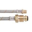 Bromic 6mm Stainless Steel Pigtail 7/16-24 I/Flare x POL (600mm)