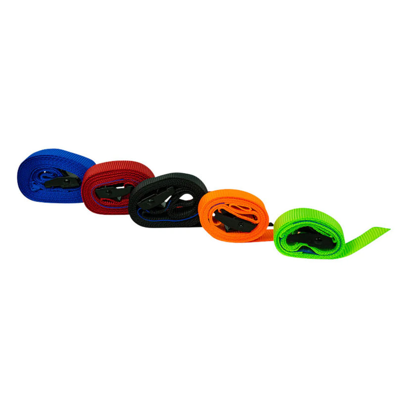 Monkey Grip Cam Buckle Tie Down Assortment Pack 25mm Webbing (1.5m) - Orange