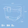 Coleman Pro 25L Quart Hard Cooler - Sky Blue