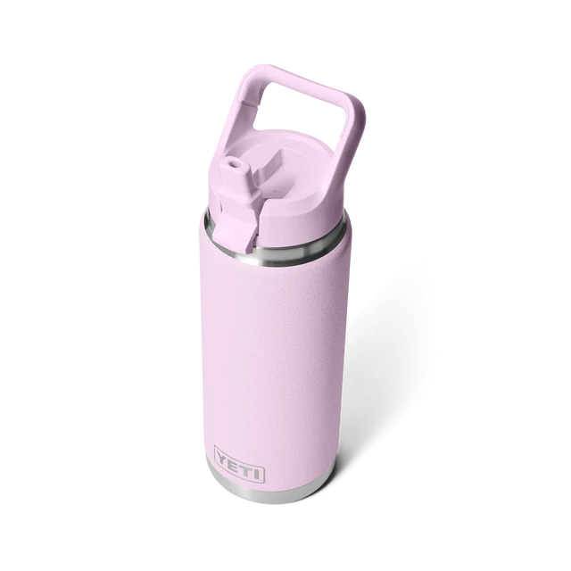 Yeti Rambler 26oz (769ml) Straw Bottle with Colour-Matched Straw Lid - Cherry Blossom