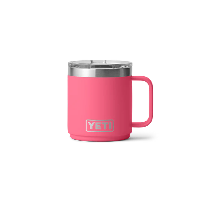 Yeti Rambler 10oz (296ml) Stackable Mug with Duraslip Ceramic Lining - Tropical Pink