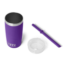 Yeti Rambler Junior 10oz (295ml) Tumbler with Silicone Straw Lid - Pace Purple