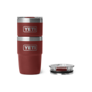 Yeti Rambler 8oz (236ml) Stackable Cup with Durasip Ceramic Lining - Stag Red