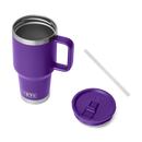 Yeti Rambler 30oz (887ml) Travel Straw Mug with Colour-Matched Straw Lid - Pace Purple
