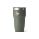 Yeti Rambler 20oz (591ml) Stackable Cup with Magslider Lid - Camp Green/Firefly Yellow
