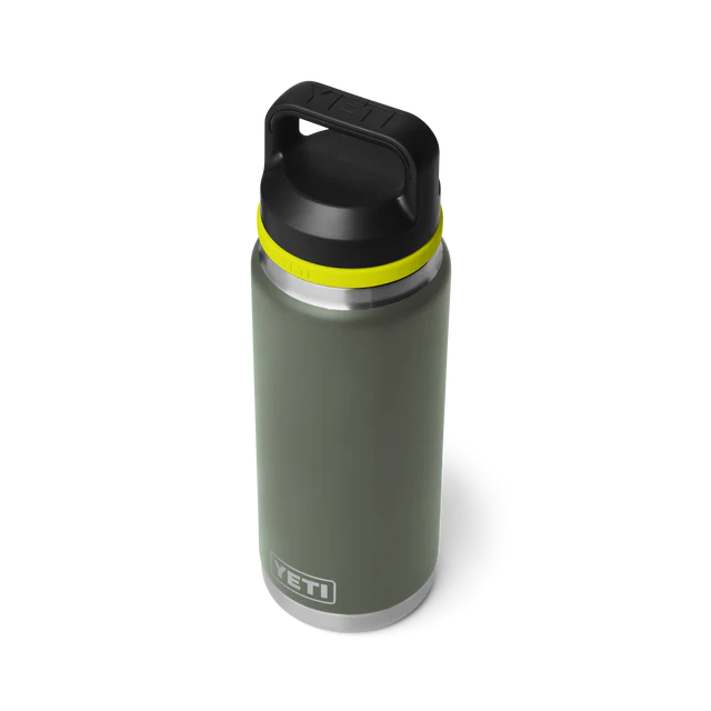 Yeti Rambler 26oz (769ml) Bottle with Chug Cap - Camp Green/Firefly Yellow