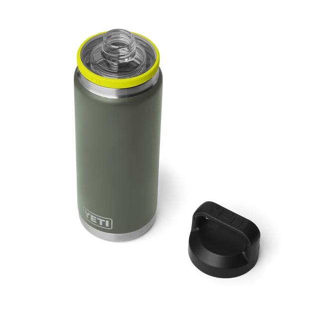 Yeti Rambler 26oz (769ml) Bottle with Chug Cap - Camp Green/Firefly Yellow
