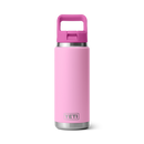 Yeti Rambler 26oz (769ml) Straw Bottle with Colour Straw Cap - Alpenglow (Power Pink/Wildflower)