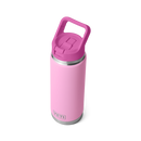 Yeti Rambler 26oz (769ml) Straw Bottle with Colour Straw Cap - Alpenglow (Power Pink/Wildflower)