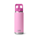 Yeti Rambler 26oz (769ml) Straw Bottle with Colour Straw Cap - Alpenglow (Power Pink/Wildflower)