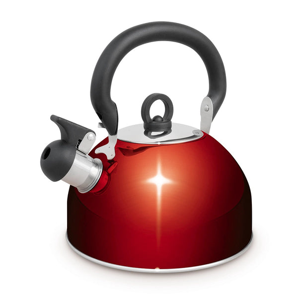 Campfire Stainless Steel Whistling Kettle (2.5L) - Red