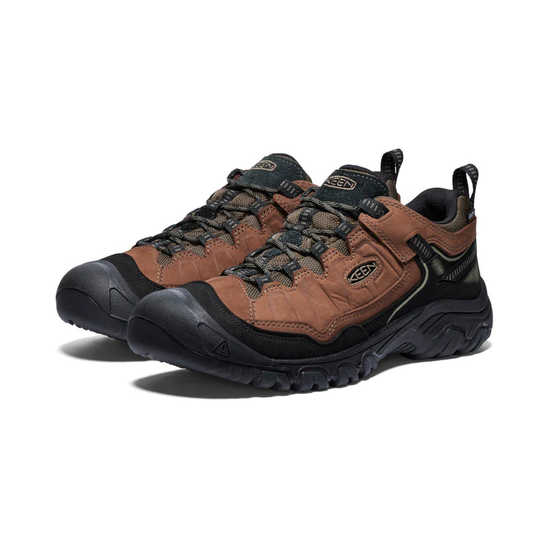 Keen Men's Targhee IV Waterproof Hiking Shoe - Bison / Black