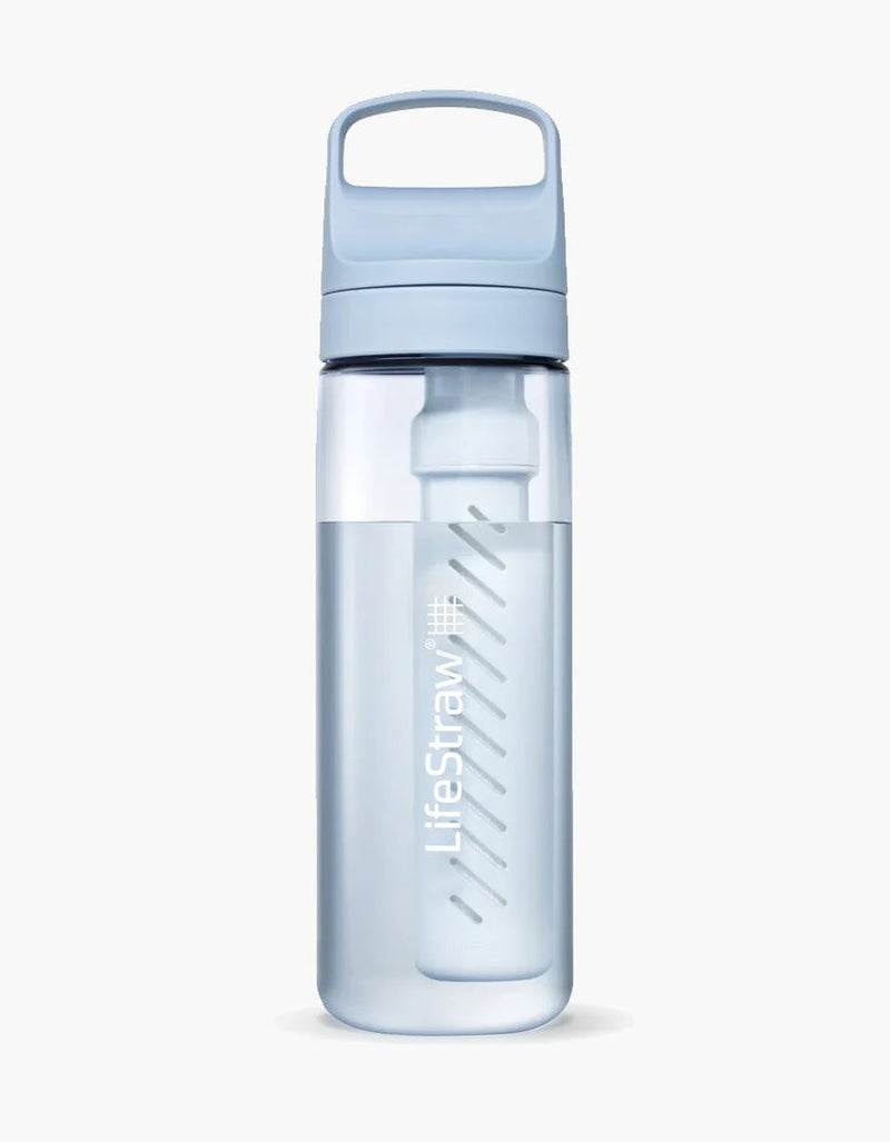 LifeStraw Go Series BPA Free Water Filter Bottle (22oz) - Variety of Colours Available