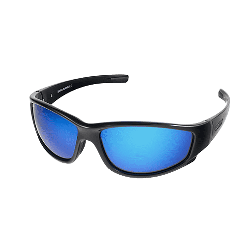 Spotters Crypto with Polarised Lenses - Gloss Black Frame / Ice Blue Mirror Lenses