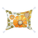 Good Vibes Inflatable Beach Pillow (42cm x 29.5cm) - 70's Floral with Tassels