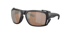 Costa Del Mar King Tide 8 Sunglasses - Copper Silver Mirror Polarize Lens with Black Pearl Frame