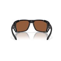Costa Del Mar King Tide 8 Sunglasses - Copper Silver Mirror Polarize Lens with Black Pearl Frame