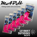 Maph Circle Hooks Offset Full Glow - Pink (Various Sizes)