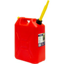 Scepter Heavy Duty Plastic Upright Jerry Can - Petrol/Unleaded (20L) - Red