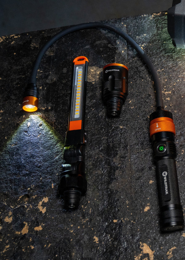 Wildtrak Rechargeable Flashlight with 5 Light Modes & Built-in Powerbank