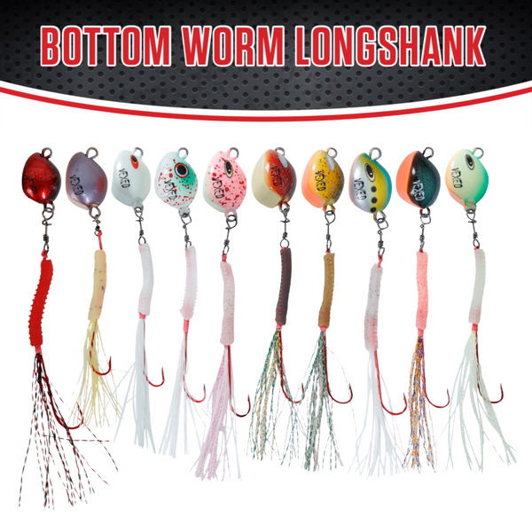 Vexed Bottom Worm Longshank Lure (60g) - Variety of Colours Available